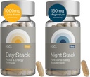 FOCL AM PM Nootropic Functional Supplement for Daytime Focus + Nighttime Recovery | AM - Unterstützt Fokusenergiespeicher Kognitive Leistung | PM Unterstützt ruhige Restaurative Schlaf, Melatonin-frei