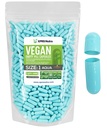 XPRS Nutra Größe 1 Leere Kapseln - 1000 Graf Leere Vegan Kapseln - Vegetarische Pillen - DIY Gemüse Kapsel Füllung- Veggie Pillen Kapseln für Do-It-Yourself Ergänzungen (Aqua)