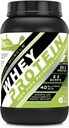 Amazing Muscle 100% Whey Protéine Poudre *Formule évoluée avec la protéine Whey Isolate comme ingrédient primaire avec concentré de protéines de lactosérum ultra filtré ( Matcha japonais, 2 Lb)