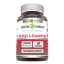 Erstaunliche Formeln Acetyl L-Carnitin Ergänzung | 1200 Mg | 120 Veggie Kapseln | Non-GMO | Gluten Free | Made in USA