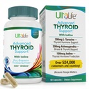 Daily Thyroid Boost Advanced Formel mit Jod Ashwagandha Vitamin B12 Zink und Selen für Energie Metabolismus und Fokus 60 Kapseln