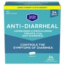 berkley jensen Anti-Diarrheal Medicine - Loperamid Hydrochlorid 2 mg Diarrhea Relief Caplets - Kontrollsymptome von Durchfall einschließlich Travelers' Diarrhea, Easy-to-Swallow Anti-Diarrhea Pillen, 24 Ct