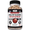 Kaya Naturals Gesundes Gluco mit Bittermelon-Ergänzung | Unterstützt gesunde Niveaus und Funktion, 20 Kräuter Vitamine und Mineralstoffe, Alpha Lipoic Acide, Cinnamon, Vitamin C & E, Non-GMO (60 Count)