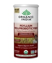 ORGANIC INDIA Psyllium Husk Pulver - Pre & Probiotic Fiber Supplement, Organic Psyllium Husk Faser Supplement mit ganz Psyllium Husk, USDA Certified Organic, Vegan, Gluten Free - Cinnamon, 10 Oz