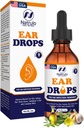 Natürliche Ohr Tropfen für die Ohren Infektion – Kräuter Eardrops für Erwachsene, Kinder & Haustiere – Beruhigt Unglück, Ohren, juckende Ohren, Swimmer's Ear, & Loosens Wax – Kids Safe Ear Oil Made in USA (2 Oz)