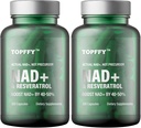 NAD+ & Resveratrol Supplement, 240 Softgels NAD+ Erweiterungsergänzung für maximale Absorption für die Unterstützung von Cellular Energy Aging Defense
