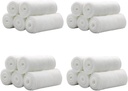 EatingBiting 20 Rollen 4 Zoll x 4.92 Yards gerollt Gauze Stretch Bandage/Medical Grade Steril Erste Hilfe Wound Care Cotton Ply/Stretched Gauze Bandage Rollen mit medizinischem Tape