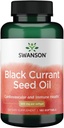 Swanson Black Currant Seed Oil - Kräuterergänzung Förderung Immunsystem & Herz Gesundheit Unterstützung - Natürliche Formel Unterstützung Gelenke Gesundheit - (180 Softgels, 500mg Jeder)
