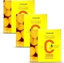 NANOWELL Pure Buffered Vitamin C 3000 mg pro Servierung, Nahrungsergänzung für Immununterstützung - 60 Sticks x 3 Boxen, 6 Monate Versorgung (180 Count)