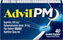 Advil PM (40 Count, Paket von 2) Schmerz-Reliever / Nachtzeit Schlafhilfe beschichtetes Caplet, 200mg Ibuprofen und 38mg Diphenhydramin Citrat