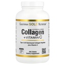 California Gold Nutrition Hydrolysierte Collagen Peptide + Vitamin C Unterstützung für Haare, Haut, Nägel, Gelenke, & Knochen - Mit Typ I & III Collagen Peptide - Glutenfrei, Non-GMO - 250 Tabletten