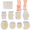 LotFancy Blister Bandagen für Füße, 24 Blister Pads und 12 Akne Patches, 8 Größe Hydrokolloid Bandage, Wasserdichtes Siegel Gel Blister Cushion Variety Pack for Toes Protection, Heel Blister Prevention