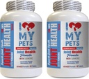 I LOVE MY PETS LLC Joint Supplements für Katzen - Cats Joint Health mit Kurkuma - Leistungsfähige Formel - VETS Choice - Kalziumergänzung für Katzen - 2 Flaschen (120 Treats)