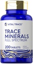 Carlyle Trace Minerals | 200 Tabletten | Full Spectrum Supplement | Non-GMO & Gluten Free Complex | von Vital Trace