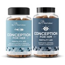 Empfängnisfruchtbarkeit für sie & Ihn Bundle - Fruchtbarkeitsergänzungsmittel Combo für Frauen & Men – Pränatale Vitamine – Förderung von Hormongleichgewicht, Cycle Consistency, Aid Ovulation – 120 Count