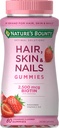 Nature's Bounty Vitamin Biotin Optimale Lösungen Haare, Haut und Nägel Gummi, 200 Graf