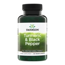 Swanson Premium- Turmeric & Black Pepper - Antioxidans, Digestion & Joint Support - 90 Veg Caps (2 Pack)