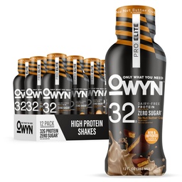 OWYN Nur was Sie brauchen Pro Elite Vegan Pflanze basierte hohe Protein Keto Shake, No Nut Butter Cup, Zero Sugar, 32g Protein, Omega-3, Prebiotics, Superfood Greens für Workout und Recovery, 0g Net Carbs