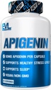 Evlution Pure Apigenin Ergänzung von Kamille Extrakt - Relaxing Apigenin 50mg Bioflavonoid Stress und Mood Unterstützung Ernährung Hohe Bioverfügbarkeit Vegan Non-GMO Kräuter Schlaf Supplement