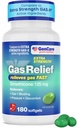 GenCare -Extra Strength Gas Relief Simethicone 125mg (180 Softgels) Maximale Stärke Anti-Gas Pillen für Bloating Relief, Druck & Discomfort - Vergleichen Sie mit Generisches Extra Strength Gas X