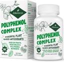 20-in-1 Polyphenole Ergänzung über 20 Früchte, Gemüse & Polyphenole, Leistungsstarke Antioxidantien, Quercetin, Resveratrol, Turmeric, Green Tea, Polyphenole für Alter Verteidigung, Energie & Immune, 90 Kapseln