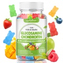 Weichbear Glucosamine Chondroitin Gummi für Erwachsene, Zucker Free Chondroitin & Glucosamine Nahrungsergänzungsmittel für Gelenkunterstützung, Gemischte Frucht Geschmack, 60 Zähler