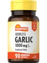 Sundance Odorless Knoblauch Softgels | 1000mg | 90 Count | Non-GMO und glutenfreie Ergänzung