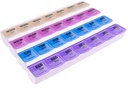Apex 7-Day Mediplanner Pill Organizer, Wöchentliche Pille Organizer, 4 Mal ein Tag Farbe-Coded, leicht geöffnet, See-Through Lids, Organisieren Medikamente oder Vitamine von AM, PM, Abend und Bedtime