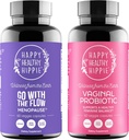 Happy Healthy Hippie Vaginal Probiotics für Frauen & Go mit der Flow Menopause Unterstützung