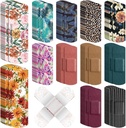180 Stk Flexible Stoff Klebebandagen Bulk sortierte Bandagen Floral atmungsaktive Stoffstreifen mit Non-Stick-Pad, Flexibler Schutz Wound Pflege für Frauen Schnitte Schrapes Erste Hilfe, 12 Stile