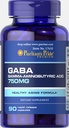Puritans Pride Gaba Gamma Aminobutyric Acid 750 Mg Capsules, 90 Count
