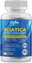 Sciatic Nerve Relief: Advanced Support Supplement für Sciatica – Potent Alpha Lipoic Acid & Turmeric & Herbal Relief Ingredients – Made in USA, 120 Kapseln (120 Count (Pack von 1), Unflavored)