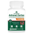 11-in-1 Adrenal Support Supplement, Cortisol Supplement mit Pantothensäure und Ashwagandha - Unterstützt gesunde Nebennieren Funktion, Energie und Entspannung- 60 Kapseln