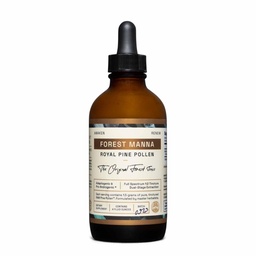 Forest Manna Royal Pine Pollen Tinkture – 1:2 Echte Dual-Stage-Extraktion – Reine RAW Pine Pollen Tinktur – 4 Fluid Ounce Bottle