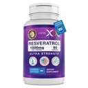 Genex Formeln Resveratrol 1500 mg Ergänzung für gesundes Altern – NSF zertifiziert für Sicherheit, Qualität & Label Genauigkeit – Potent Antioxidant & Gesunde Aging Formel - Gluten Free 90 Count