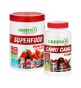 Greens+ Bio Reds Superfood Pulver Camu Camu Dietary 400mg Vitamin C SuperFruit Supplement 120 Kapseln, 100% natürlich, Vitamine & Minerals, Vegan, Soja/Dairy/Gluten kostenlos