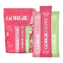 GORGIE Glow Variety Pack 15 Sticks, Elektrolytpulver Gesunde Getränkemischung, w/Hyaluronsäure, Aquamin, Vitamin C & D, Probiotika, kein Zucker, Antioxidantien für Hydration, Hautpflege und Gut Balance