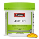 Swisse Soy Lecithin 1200mg Softgels Kapseln | hält Leber Gesundheit und Funktion * | Unterstützt Fette Stoffwechsel * | Choline Lecithin Supplement 1200 mg | 180 Softgels