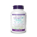 Webber Naturals Collagen30 mit Biotin, 2.500 mg bioaktive Collagen Peptide mit 5.000 mg Biotin Per Serving, 120 Tabletten, Für Fortgeschrittene Haut-, Haar- und Nagelpflege, Dairy & Glutenfrei