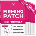 Firming B12 Patches (Pack mit 36) - 100% natürliche Vitamin-Patches für Damen, Energie & Körper-Unterstützung, Selbstklebende transparente Patches - Erweiterte Formel