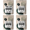 Dschungelpulver Kräuterpulver Bundle - Shilajit Pulver, Tongkat Ali für Männer Pulver, Schwarz Ant Extrakt Pulver, Fadogia Agrestis Extrakt für Männer Supplement