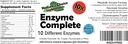 Enzyme complet avec la chymotrypsine, la trypsine et plus