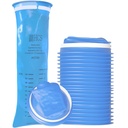 HCS Bulk Emesis Taschen Einweg - Premium, Hospital Grade, Erwachsene & Kinder - Vomit Bags Einweg für Auto, Reisen, Heimgebrauch - Werfen Sie nach oben, Barf, Puke - 144, Stark (40 fl oz)