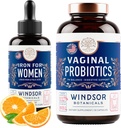 WINDSOR BOTANICALs Vaginal Probiotics und Flüssige Eisen Supplement Frauengesundheit Unterstützung Bundle