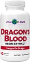 Vital Planet - Blut-Harz-Extrakt Croton Lechleri Sangre de Drago (Sangre de Grado) Verdauungs-Gesundheits-Ergänzung Sustainable Sourced from Rainforest of Peru, 500mg 60 Kapseln