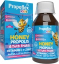 Beelife Bee Propolis Cough Syrup Kids-Triple-Action - Natural Syrup, Brazilian Green Propolis, Zink, Bromelain, Vitamin C- Unterstützung Immunität & Erholung - aus Brasilien, Tutti Fruit Flavor, 150 ml