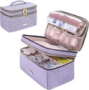 Medizinische Aufbewahrungstasche Pill Bottle Organizer mit Portable Small Pouch Travel Medication Bottle Organizer für Notfall Home Erste Hilfe Box Kit (Purple)