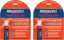 Herpecin-L Pain Relief Triple Action mit Lidocaine Cold Sore und Fever Blister Behandlung, 0.15 oz (2 Pack)