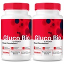 (2 Pack) GlucoBio Kapseln, offizielle Gluco Bio-Supplement, Alle natürlichen Formel zu unterstützen Gesamtgesundheit und Wellness, Premium Vitamin Pillen, GlucoBio Bewertungen (120 Kapseln)