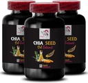 Pflanzenbasiertes Öl - CHIA SEED OIL EXTRACT - Hydrating Öl, Rich Textur, Haarpflege, Glossy Finish, Natürlicher Glanz, Chia Vorteile, Leichte Textur, Reine Hydratation, Körperöl, Glow Oil 3 Flasche 180 Caps
